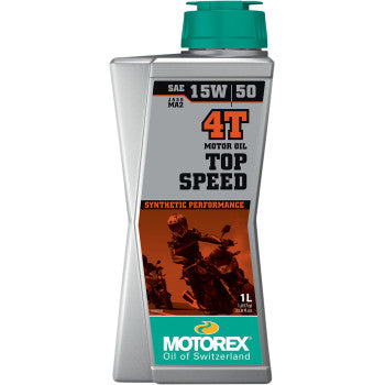 Motorex | Top Speed 15W-50 Synthetic 4T Engine Oil (choose size)