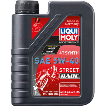 Liqui Moly | 5W-40 Street 4T Race Full Synthetic Engine Oil | All-Sizes