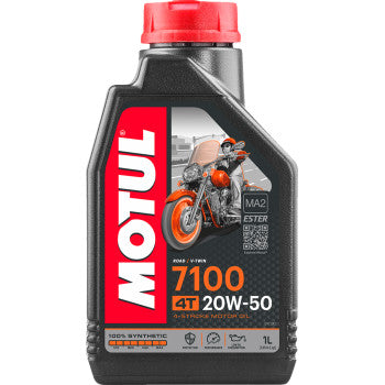 Motul | 7100 Synthetic 4T Engine Oil | 20W-50 (choose size)