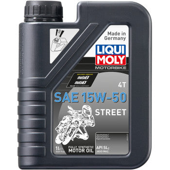 Liqui Moly | 15W-50 Street 4T Full Synthetic Motor Oil | All Sizes