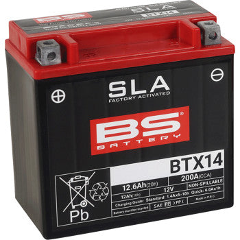BS Battery | SLA Factory-Activated AGM Maintenance-Free Battery (choose size)