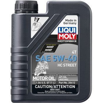 Liqui Moly | 5W-40 Street 4T HC Full Synthetic Engine Oil | All-Sizes