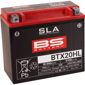 BS Battery | SLA Factory-Activated AGM Maintenance-Free Battery (choose size)