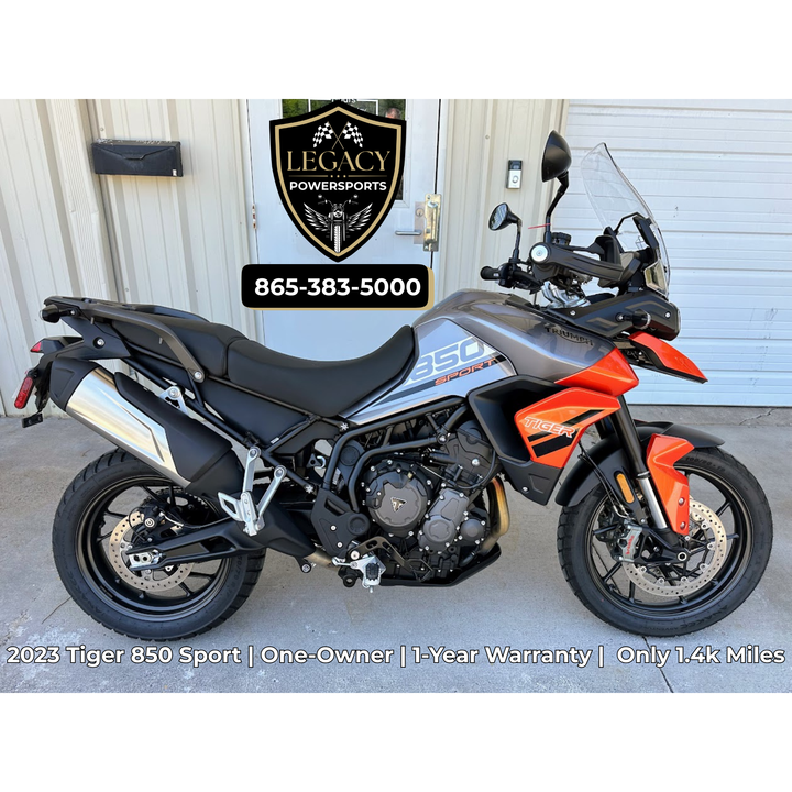 2023 Triumph Tiger 850 Sport | 1-Year Warranty | One-Owner | Low Miles!