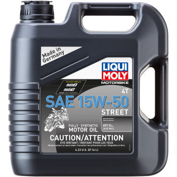 Liqui Moly | 15W-50 Street 4T Full Synthetic Motor Oil | All Sizes