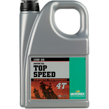 Motorex | Top Speed 15W-50 Synthetic 4T Engine Oil (choose size)