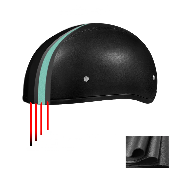 Daytona Helmets | D.O.T. Daytona Skull Cap - Leather Covered