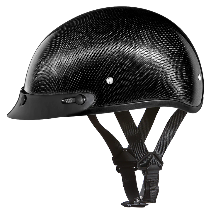 Daytona Helmets | D.O.T. Daytona Skull Cap- Grey Carbon Fiber