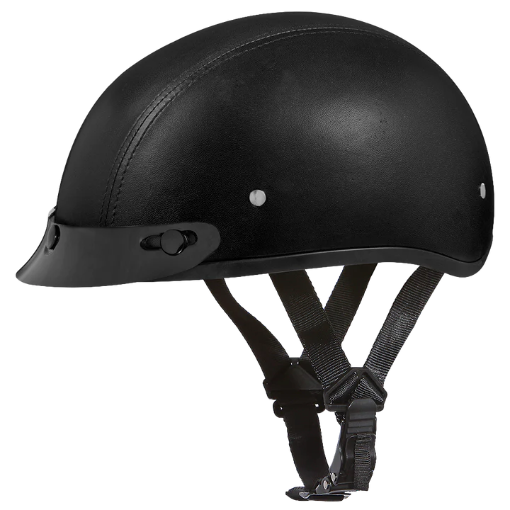 Daytona Helmets | D.O.T. Daytona Skull Cap - Leather Covered