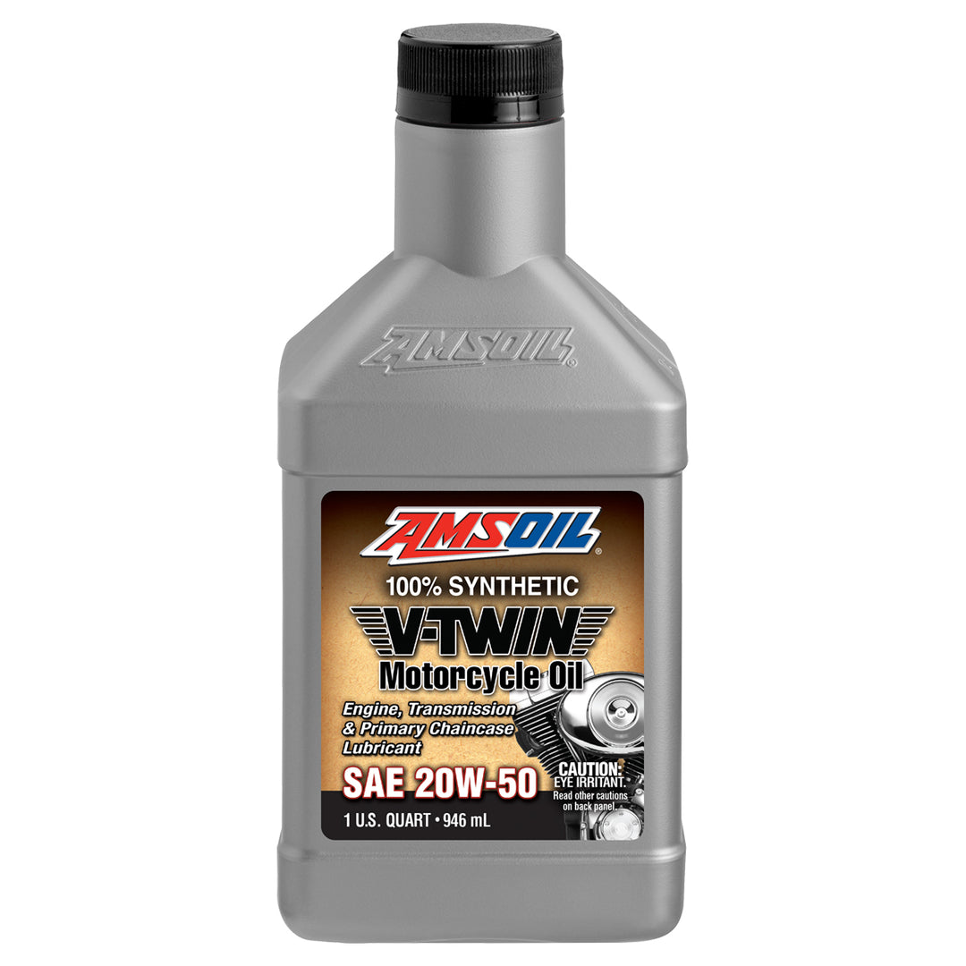 Amsoil | 100% Synthetic V-Twin Motorcycle Oil | 20W-50