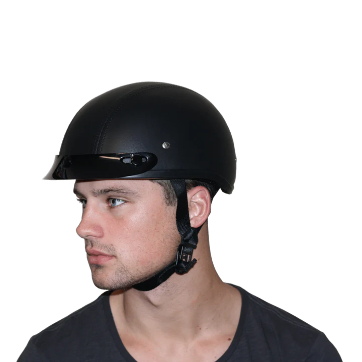 Daytona Helmets | D.O.T. Daytona Skull Cap - Leather Covered